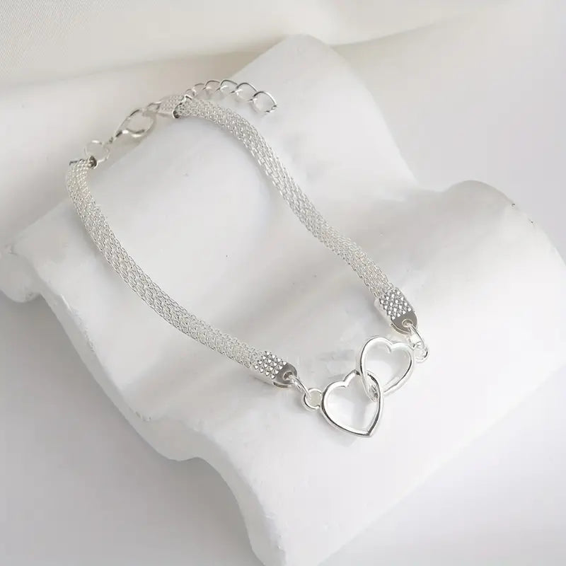 Anklet Tender Love Duo Wide Chain